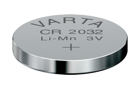 Батарейка дисковая литиевая тип CR2032, VARTA Professional Electronics (1шт в блистере)