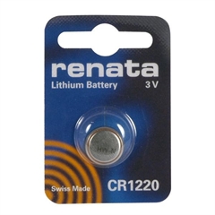 Батарейка дисковая литиевая тип CR1220, Renata (1шт в блистере)