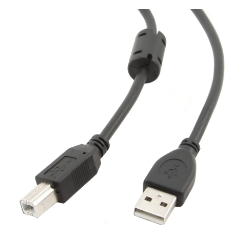 Кабель USB 2.0 AB (m-m) 1,8м Pro CCF-USB2-AMBM-6 (феррит. фильтр) черный