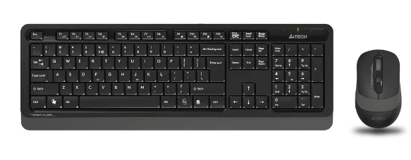 Клавиатура + мышь A4Tech Fstyler FG1010 черный/серый USB беспроводная Multime